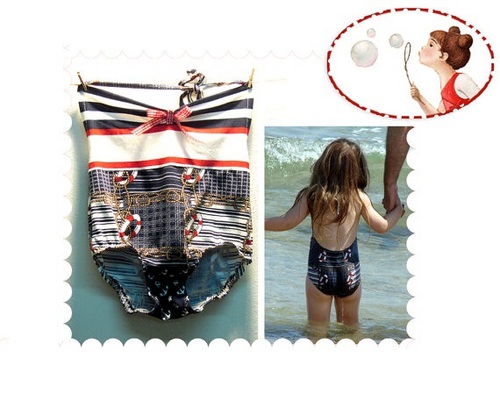 Product picture Swimsuit Sewing pattern - baby, toddler, kid - PDF sewing pa